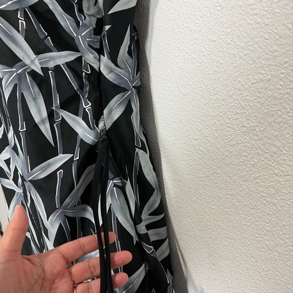 NWOT Retail $119 T.H.E. Women's swimsuit, front skirt, Bamboo Print, size XL - Picture 9 of 16